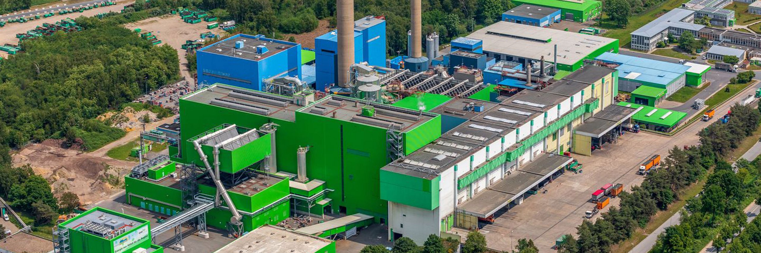 Abfallkraftwerk RZR Herten aus der Vogelperspektive